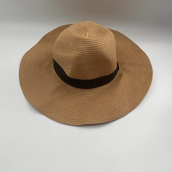 Express Tan Woven Sun Hat - Picture 1 of 4